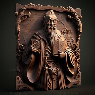 3D model Taoist magician Chong Woo chee (STL)